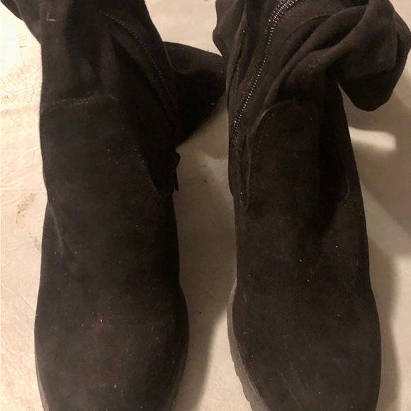Suede cloth over the knee boots - Picture 4 of 4
